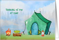 Outdoor Camp Scene, Thinking of You at Camp card