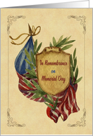 Memorial Day Remembrance, Vintage Look card