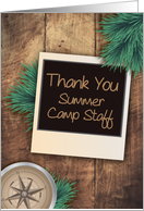 Thank You Summer Camp Staff card