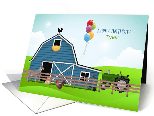 Farm Scene Customizable Birthday card (1440340)
