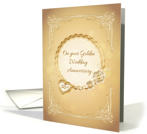 Golden Wedding Anniversary, 50th card (1442764)