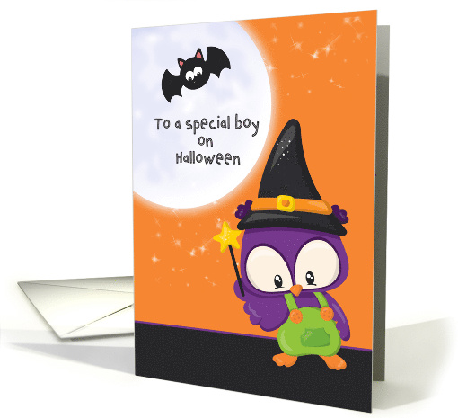 Special Boy Halloween Owl Wizard with Magic Wand with... (1450454)