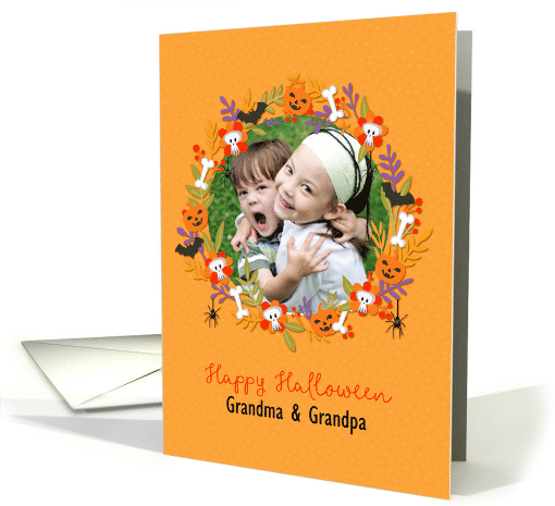 Personalized Halloween Wreath with Your Photo card (1451844)