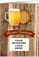 Brewery Business Season’s Greetings Customize card