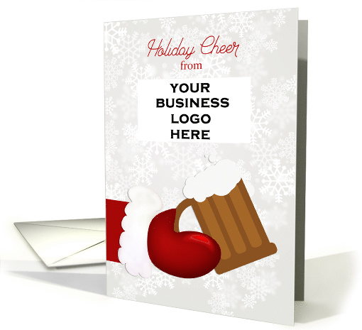 Santa and Beer Holiday Cheer Customize card (1453386)