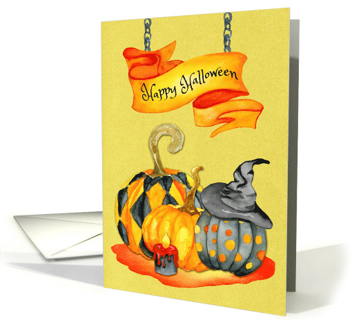 Halloween Stylish Pumpkins card (1455250)