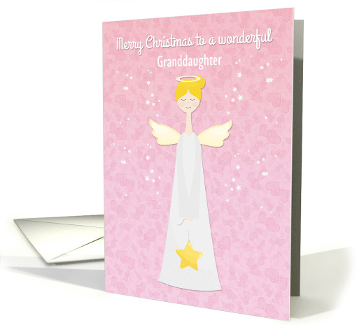 Angelic Christmas Customize Granddaughter card (1458586)