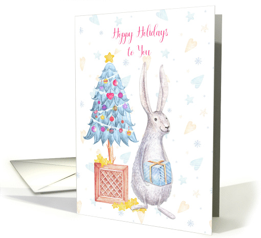 Hoppy Holidays Rabbit Gift Tree card (1459344)