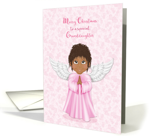 African American Christmas Angel Granddaughter card (1459612)