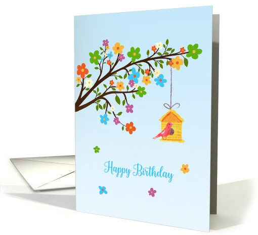 Thank You Flowery Branch and Birdhouse card (1460294)