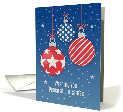 Patriotic Christmas Ornaments card (1460662)
