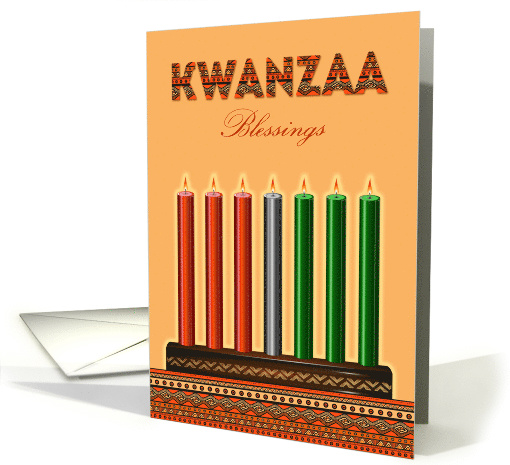 Kwanzaa Kinara Blessings card (1461166)