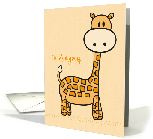 Keeping in Touch Cute Giraffe card (1461496)