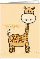 Keeping in Touch Cute Giraffe card