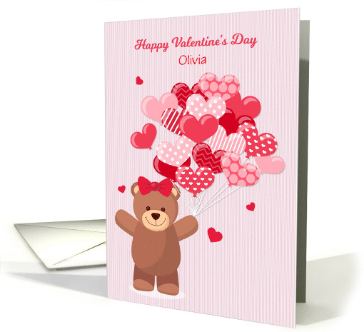 Personalized for Girl Valentine's Day with Bear and Heart... (1462676)