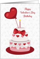 Valentine’s Day Birthday Heart Cake card