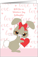 Goddaughter Valentine’s Day Bunny card