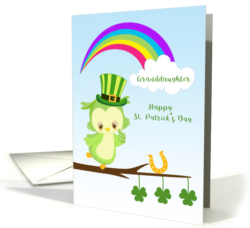 Granddaughter St. Patrick's Day Owl card (1463684)