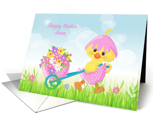 Niece Easter Yellow Chick with Flowers card (1465230)