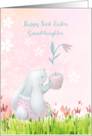 Granddaughter First Easter Sweet Bunny card