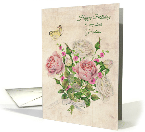 Grandma Birthday Vintage Roses card (1467312)