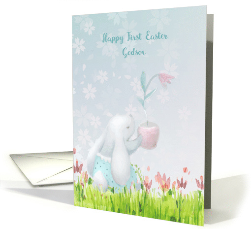 Godson First Easter Sweet Bunny card (1468428)