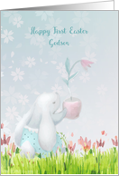 Godson First Easter Sweet Bunny card