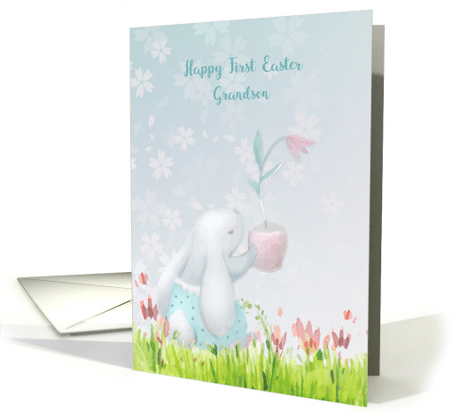 Grandson First Easter Sweet Bunny card (1468430)