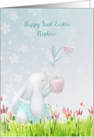 Nephew First Easter Sweet Bunny card
