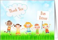 Thank You Bus Driver School Children card