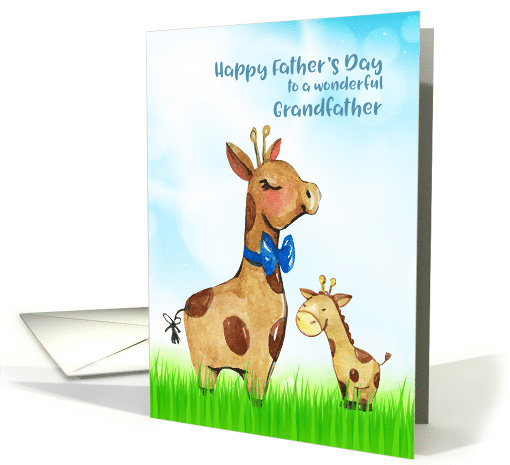 Grandfather Father's Day Giraffes card (1471582)