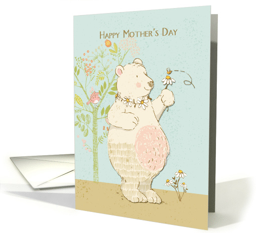 Mother's Day Springtime Bear card (1473852)