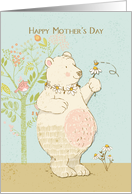 Mother’s Day Springtime Bear card