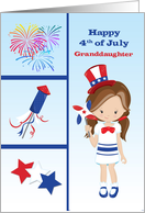 Granddaughter 4th of July card