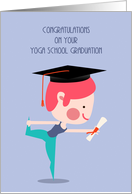 Yoga School Graduate Congratulations card