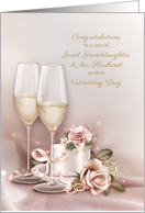 Wedding Congratulations Great Granddaughter and Husband card