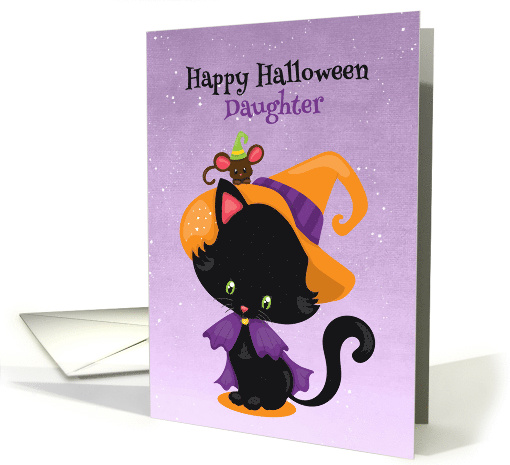 Halloween Kitty with Witch Costume for Daughter card (1484062)