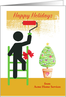 Happy Holidays from Painter or Handyman card