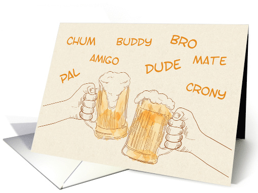 Male Friends Toasting with Beer card (1487168)
