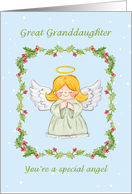 Christmas Angel for Great Granddaughter card