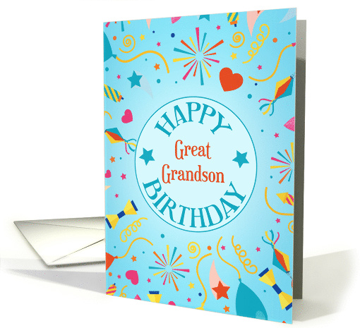 Great Grandson Festive Birthday card (1491378)