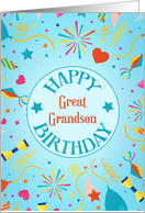 Great Grandson Festive Birthday card