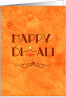 Diwali Floral with Diya card
