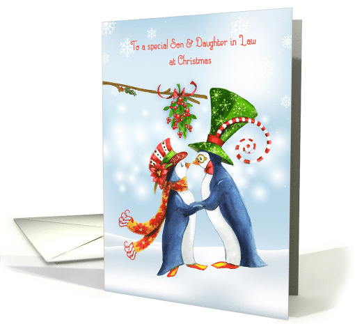 Christmas Penguins for Son & Daughter in Law card (1493752)