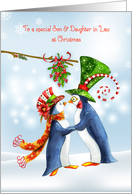 Christmas Penguins for Son & Daughter in Law card