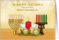 Interfaith Season’s Greetings - Business Customized card
