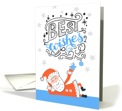 Cute Santa Brings Best Wishes card (1502080)