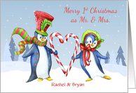 Customized - First Christmas as Newlyweds card