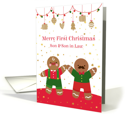 Son & Son in Law - First Married Christmas card (1504074)