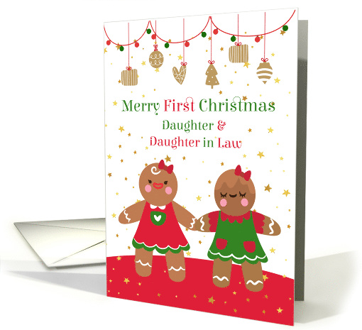 Daughter & Daughter in Law - First Married Christmas card (1504076)